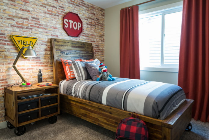 decorating a children's room in an industrial style