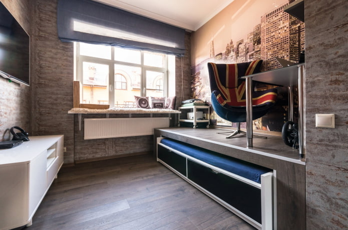 industrial style children's room decoration
