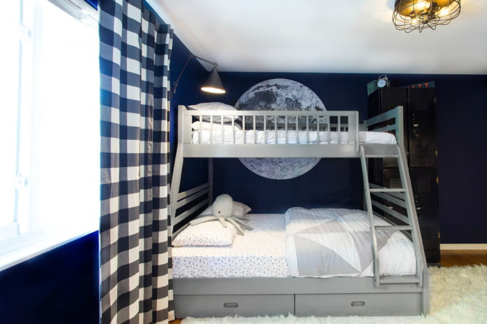 bunk bed model in a teenagers' room