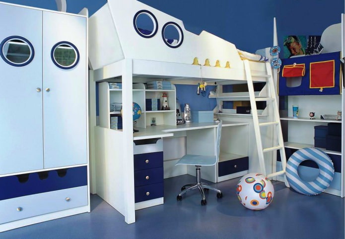 Nautical style in the nursery