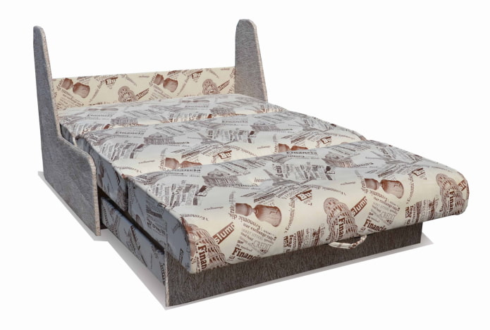 unfolded accordion sofa