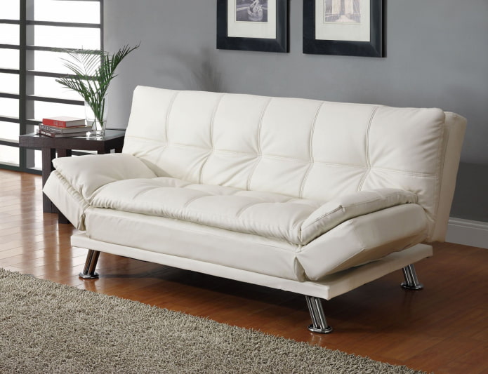 leather white sofa