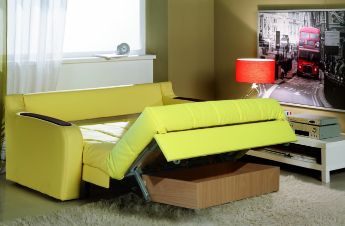 accordion folding model in the interior