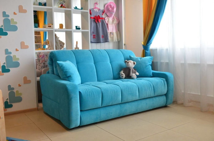 folding sofa in the children's room