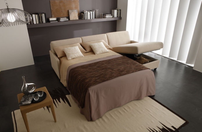 Corner sofa-bed
