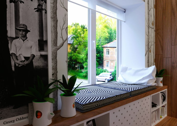 cushions on the windowsill
