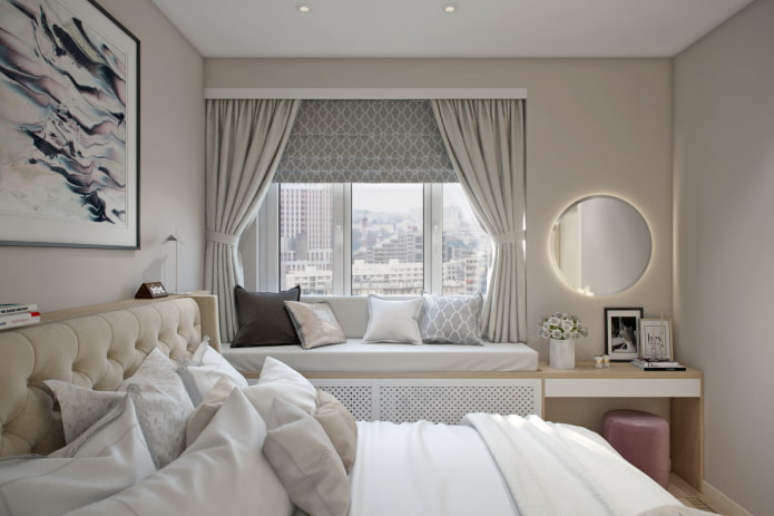 sofa by a high windowsill