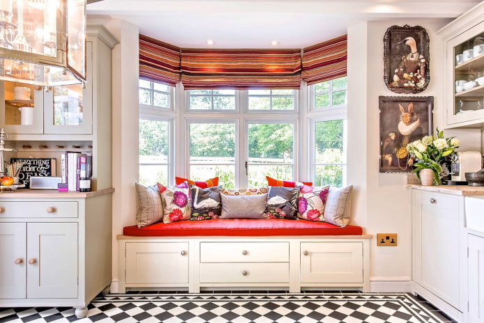 sofa on the windowsill