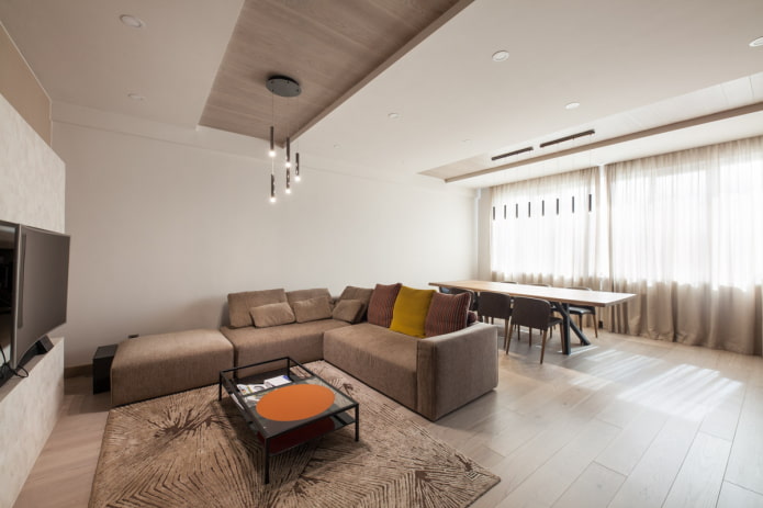 sofa model with ottoman in a modern style