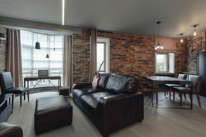 Leather sofa