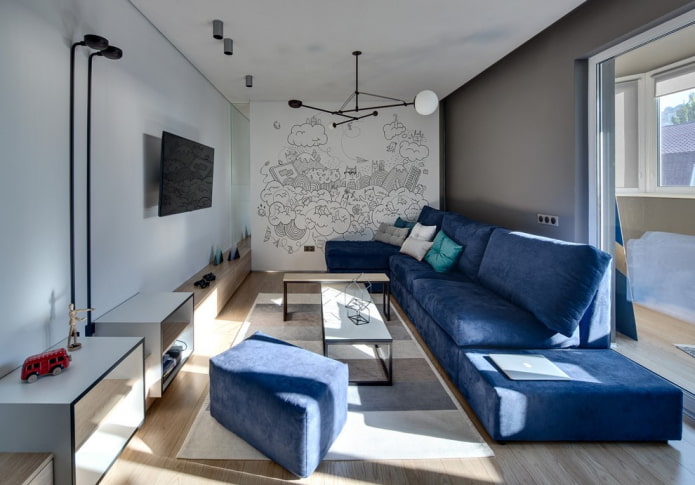 Wall-mountain sofa