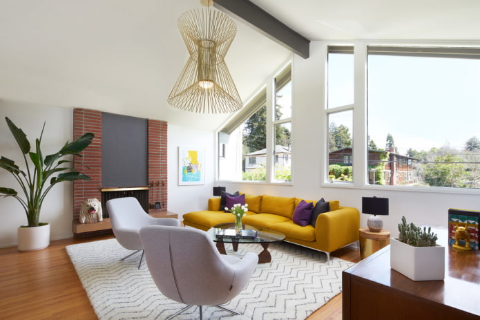 Yellow sofa