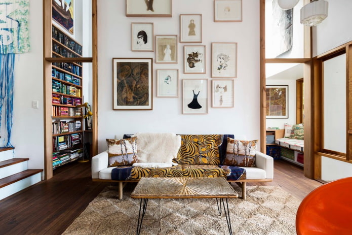 Sofa with a cape