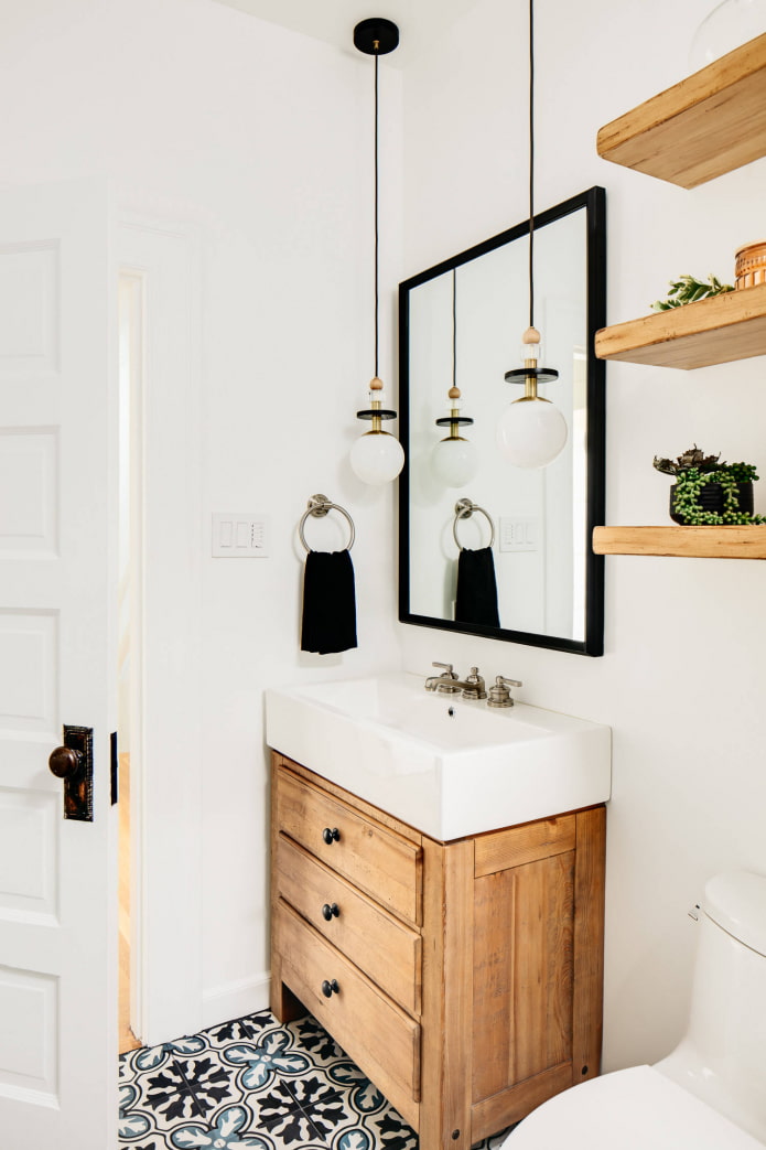 Scandinavian style in the bathroom