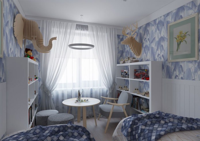 children's room for two children