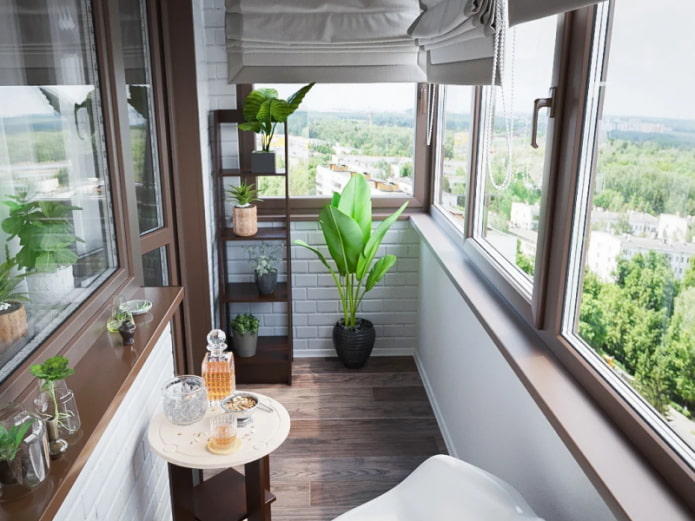 closed balcony design