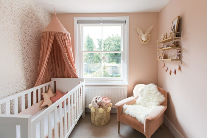 design of a children's bedroom of 10 square meters