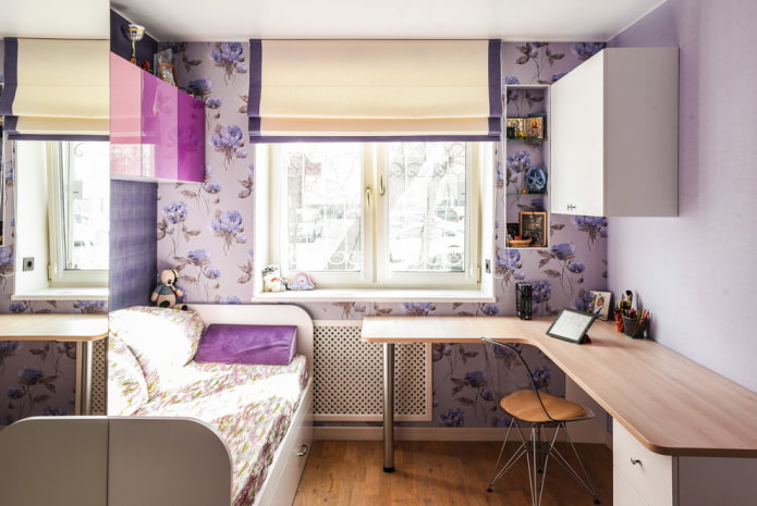 10 sq. m. nursery layout