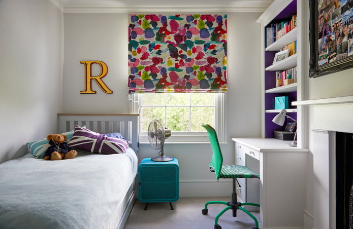 design of a children's bedroom of 10 square meters
