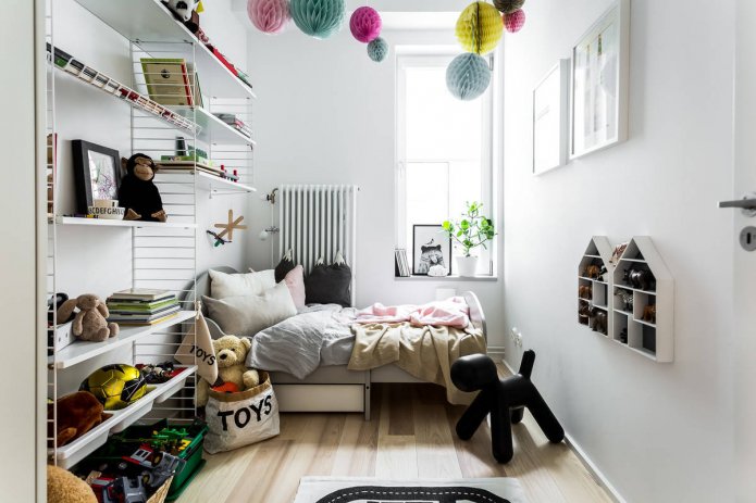 9 squares bedroom design for a boy