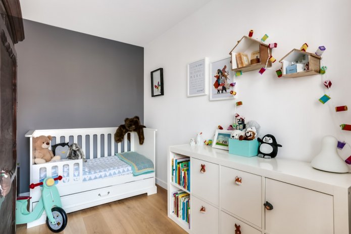 planning and zoning of a 9-square-meter children's room