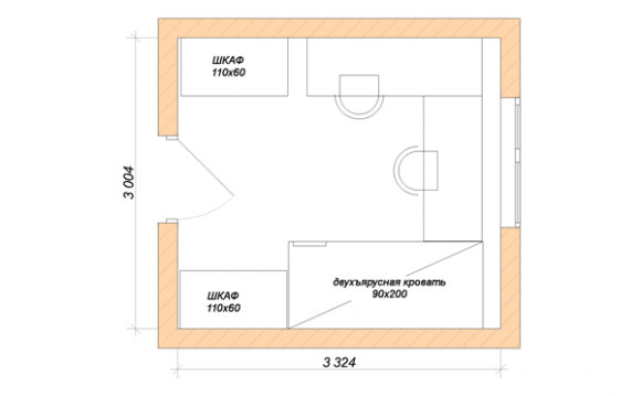 children's room layout 9 squares