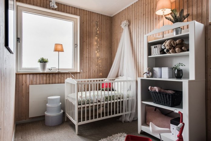 design of a children's bedroom of 9 square meters