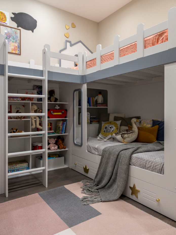 bunk bed in the children's room