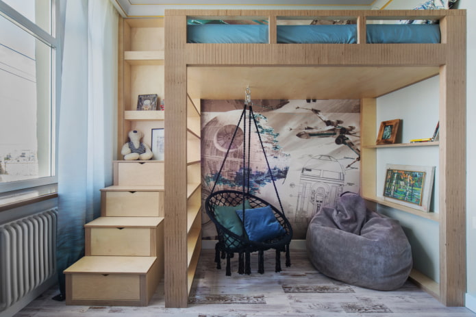 hanging chair in the nursery