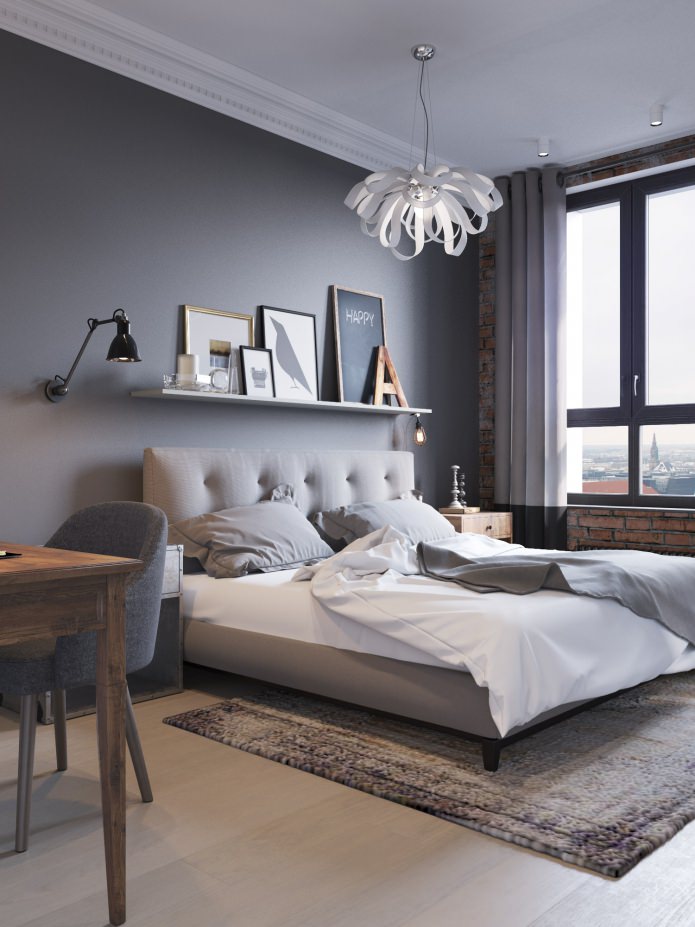 bedroom in a modern style