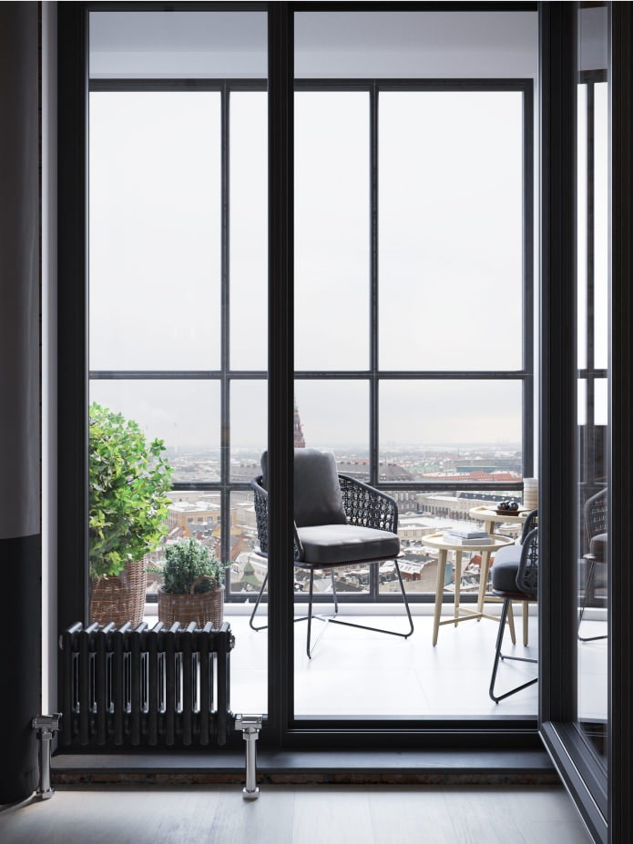 balcony with lounge area