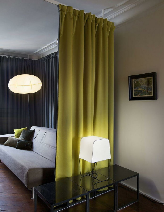 Zoning with curtains