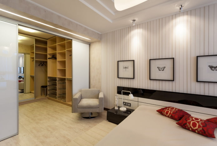 wardrobe design inside the room