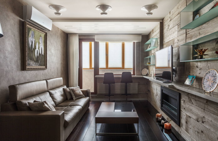 Design of a rectangular living room