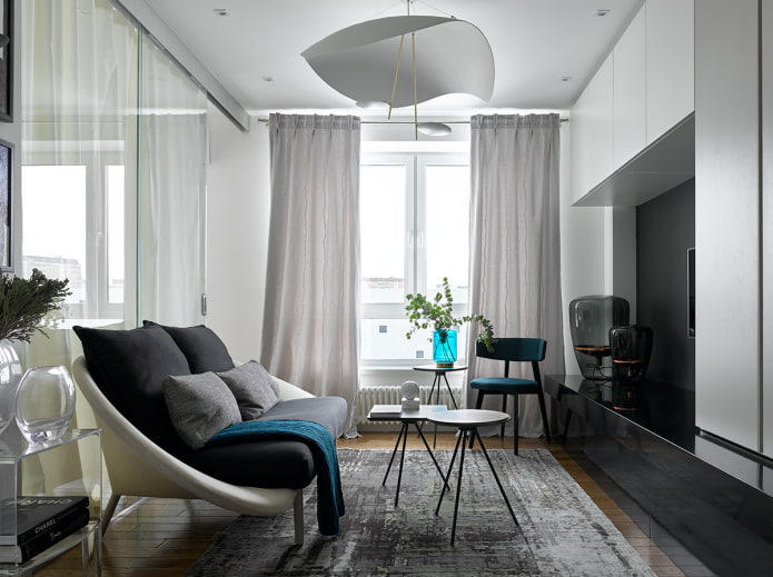 square living room of 16 sq