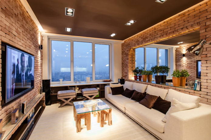 lighting in a living room of 16 square meters
