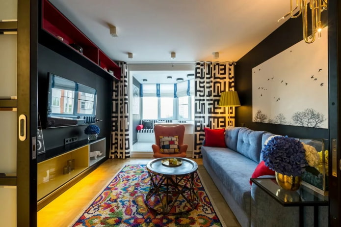 16 square meter living room design