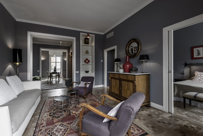 Walk-through living room