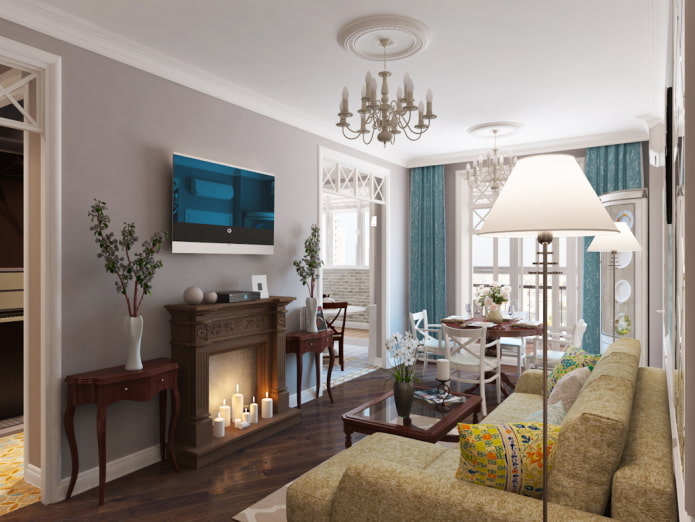 adjacent rooms in the apartment