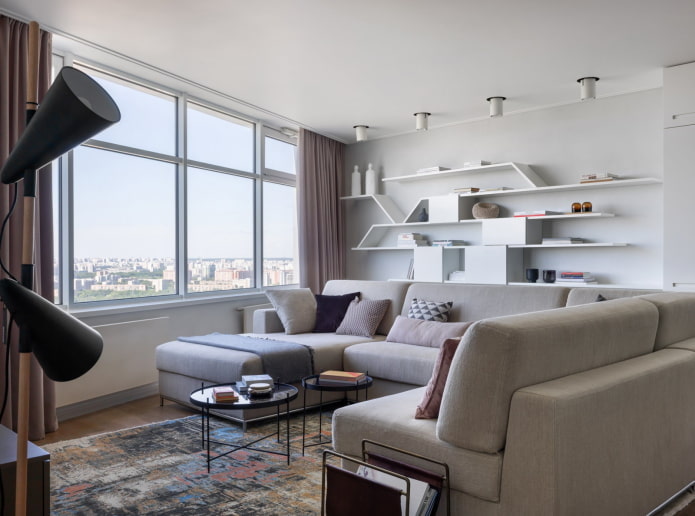 U-shaped sofa