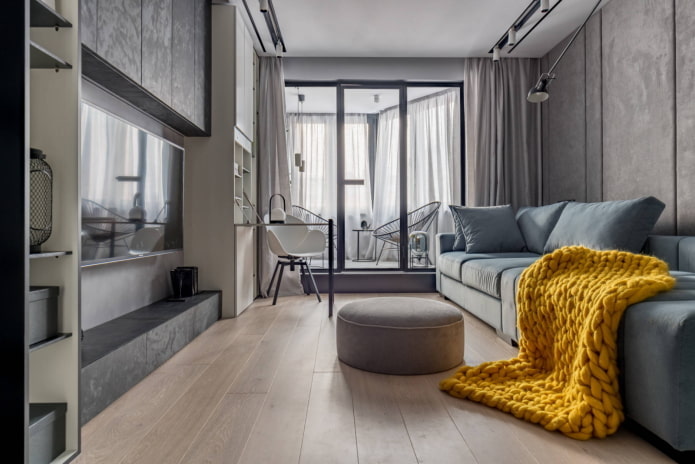 Living room with balcony