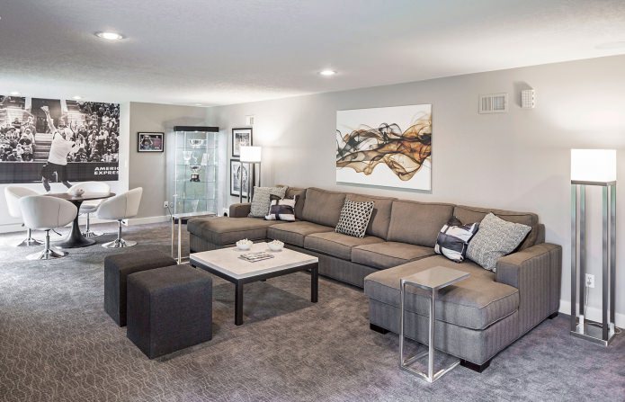 Large corner sofa for the living room