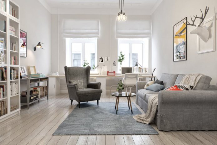 100 sq. m. apartment design project.