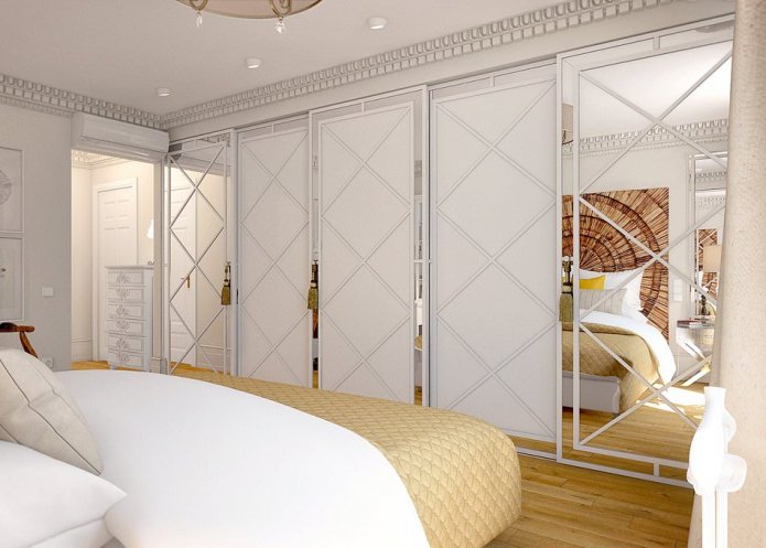 large closet in the bedroom