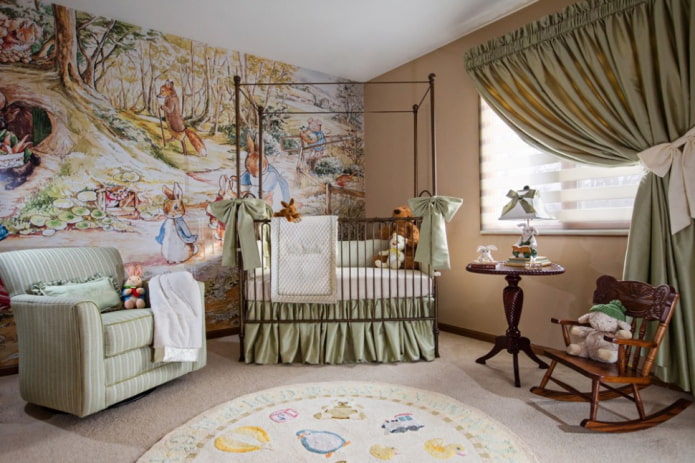 photo wallpaper for a newborn