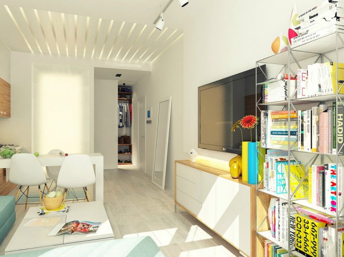 design project of a studio of 29 sq. m.