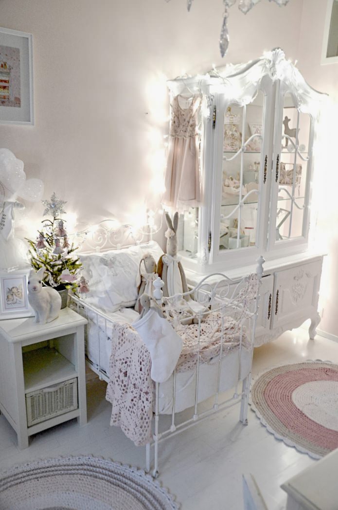 children's room in light colors