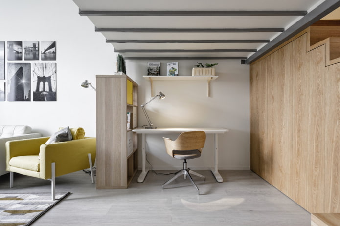 zoning in the interior of the office