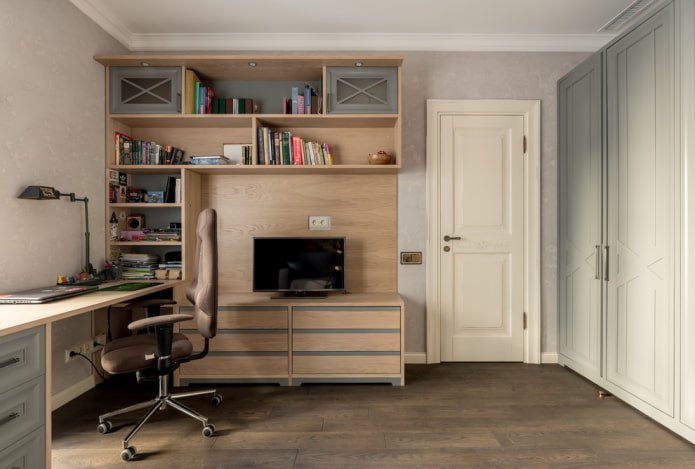 furniture in the interior of the study