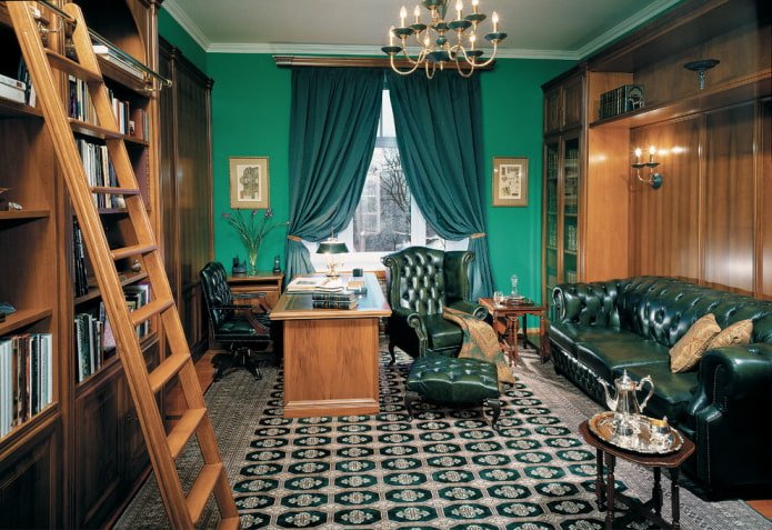 interior of a study in a classic style